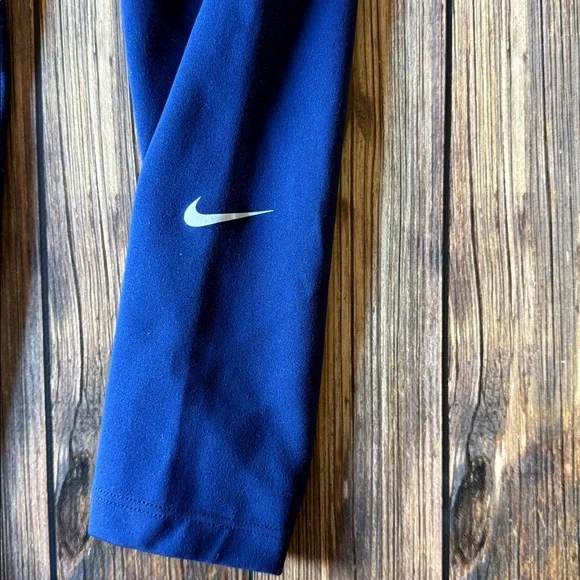 Nike True Blue Leggings with White Logo S - Picture 5 of 7